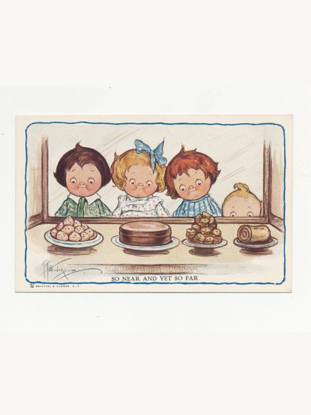 So Near & Yet So Far - GG Wiederseim Postcard - Reinthal & Newman post card